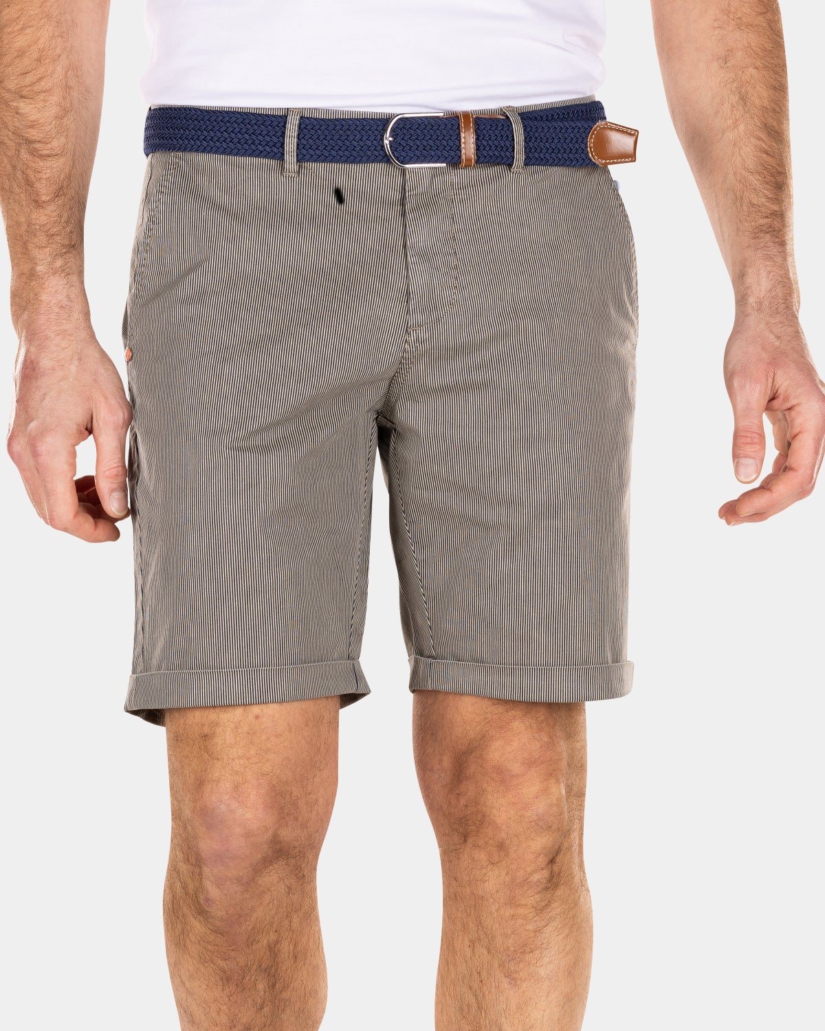 Korte chino met stretch - Shimmering Sand