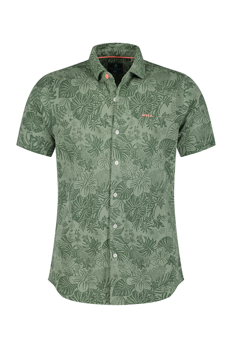 Green shirt with short sleeves - Mellow Army