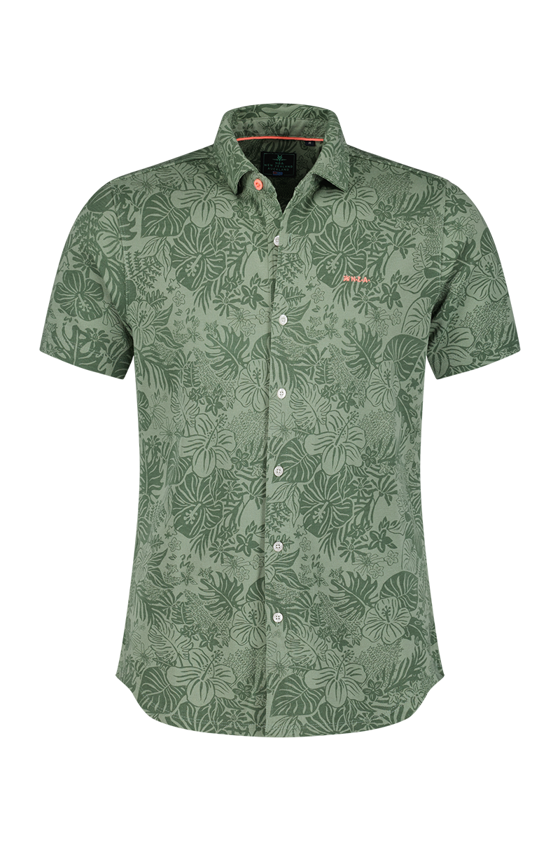 Chemise verte à manches courtes - Mellow Army