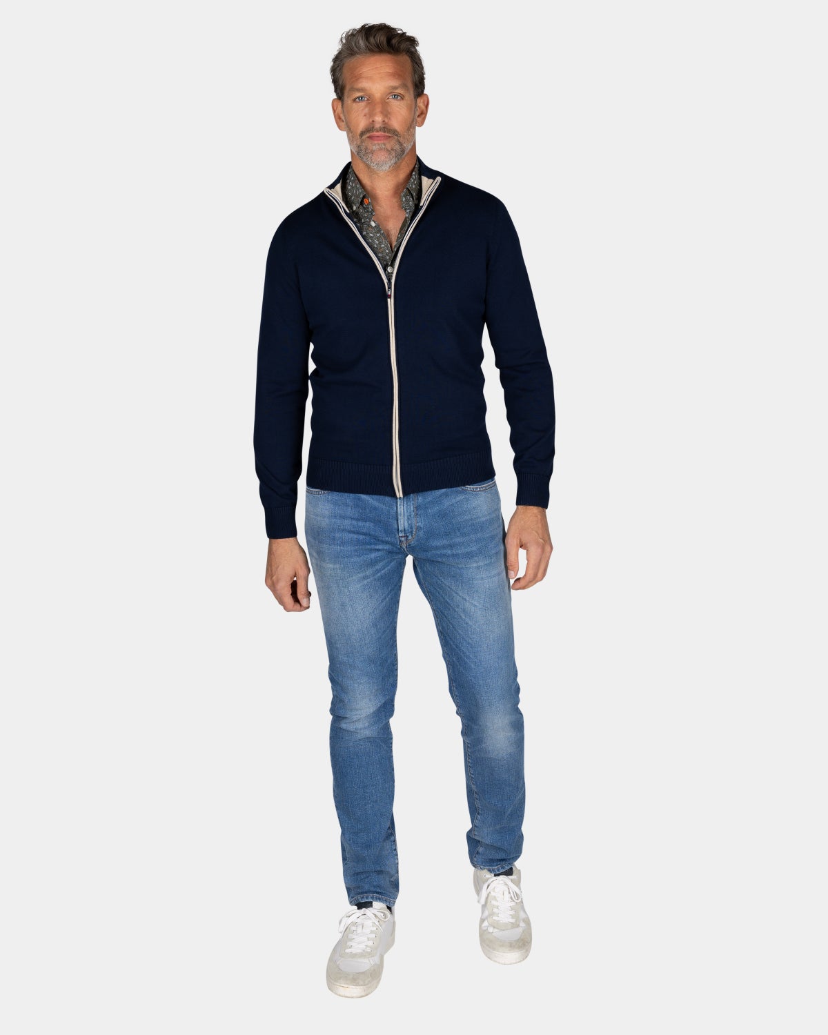 Donkerblauw katoenen vest - Autumn Navy