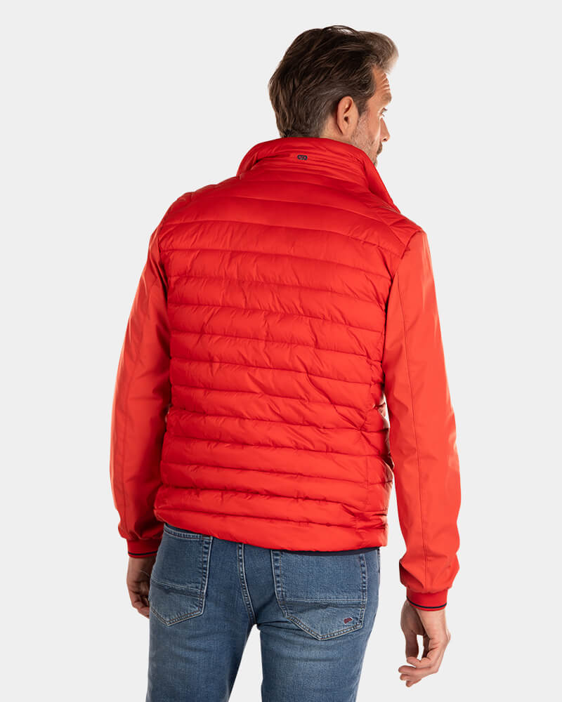 Wattierte Jacke mit Softshell - Jacket Red