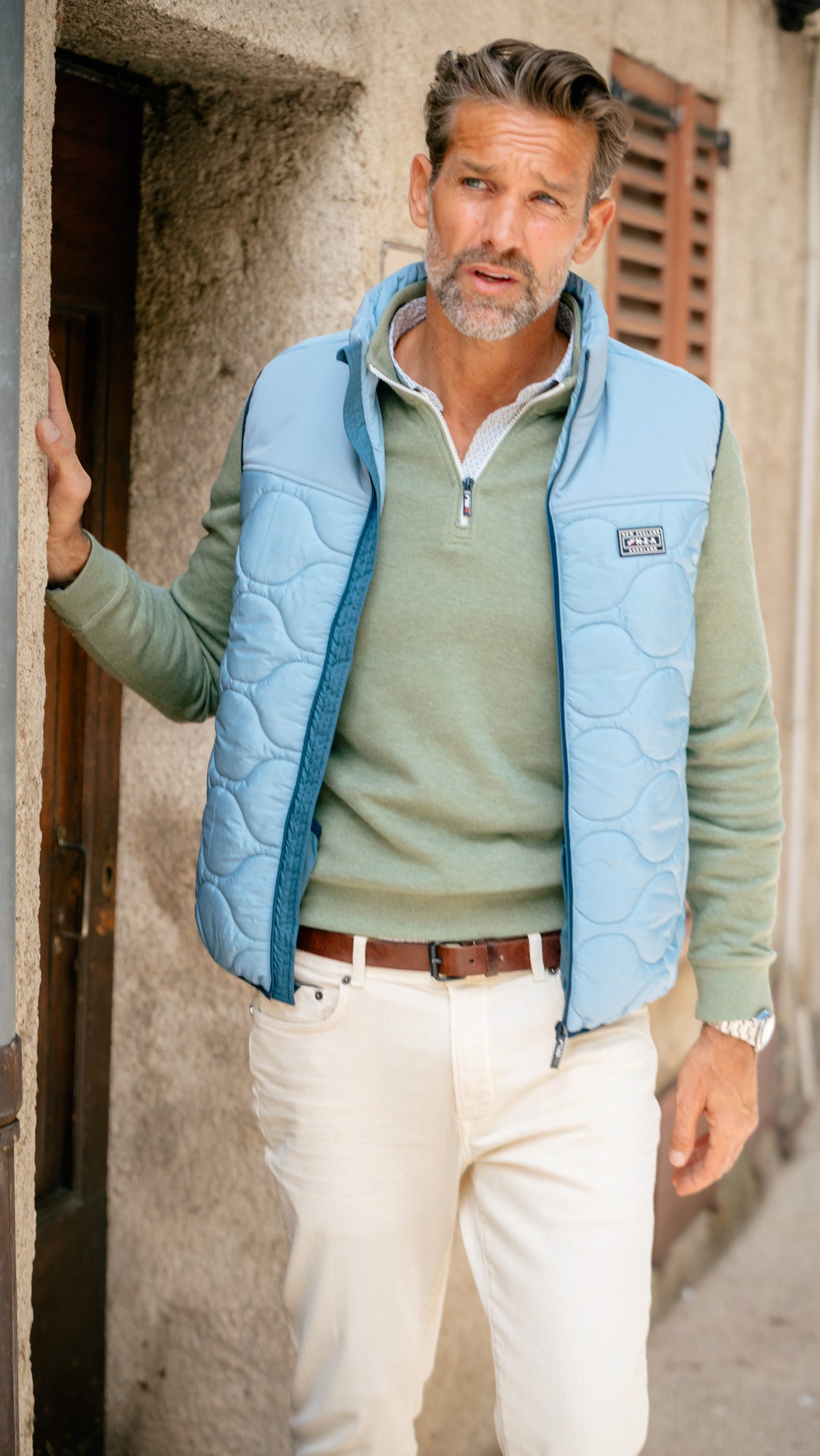 Gilet matelassﾎ bleu - Phantom Blue