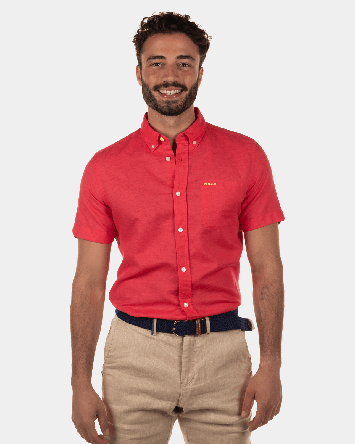 Chemise en lin Snells Beach - Flash Red