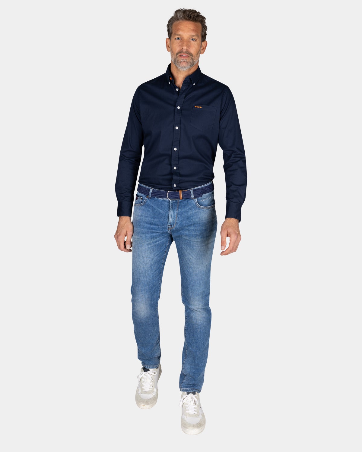 Chemise en coton bleu foncé - Autumn Navy