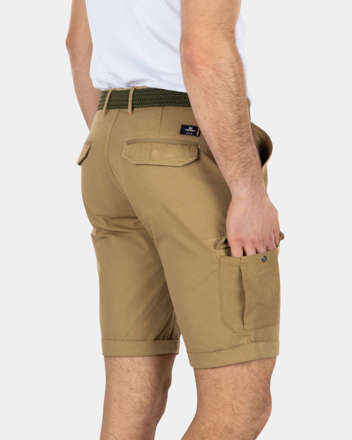 Robuste Cargo-Shorts aus Baumwolle Sand