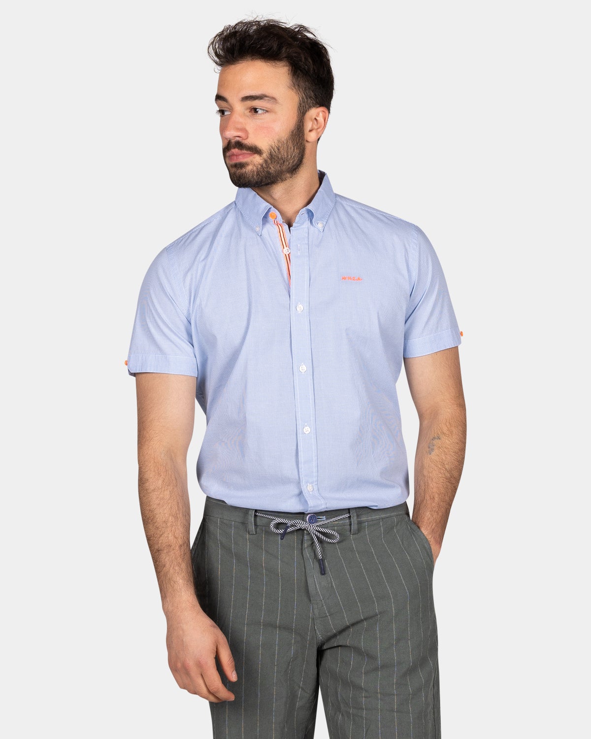 Chemise en lin bleu clair - Light Blue