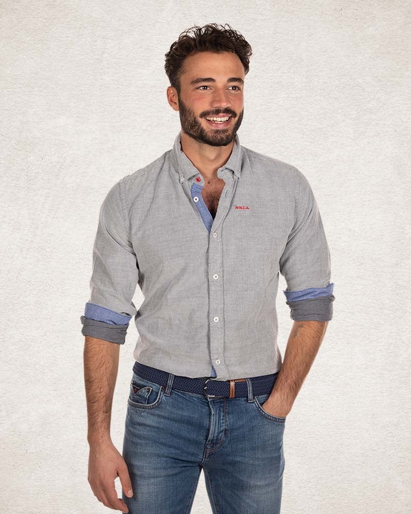 Chemise en velours côtelé marine - Pitch navy