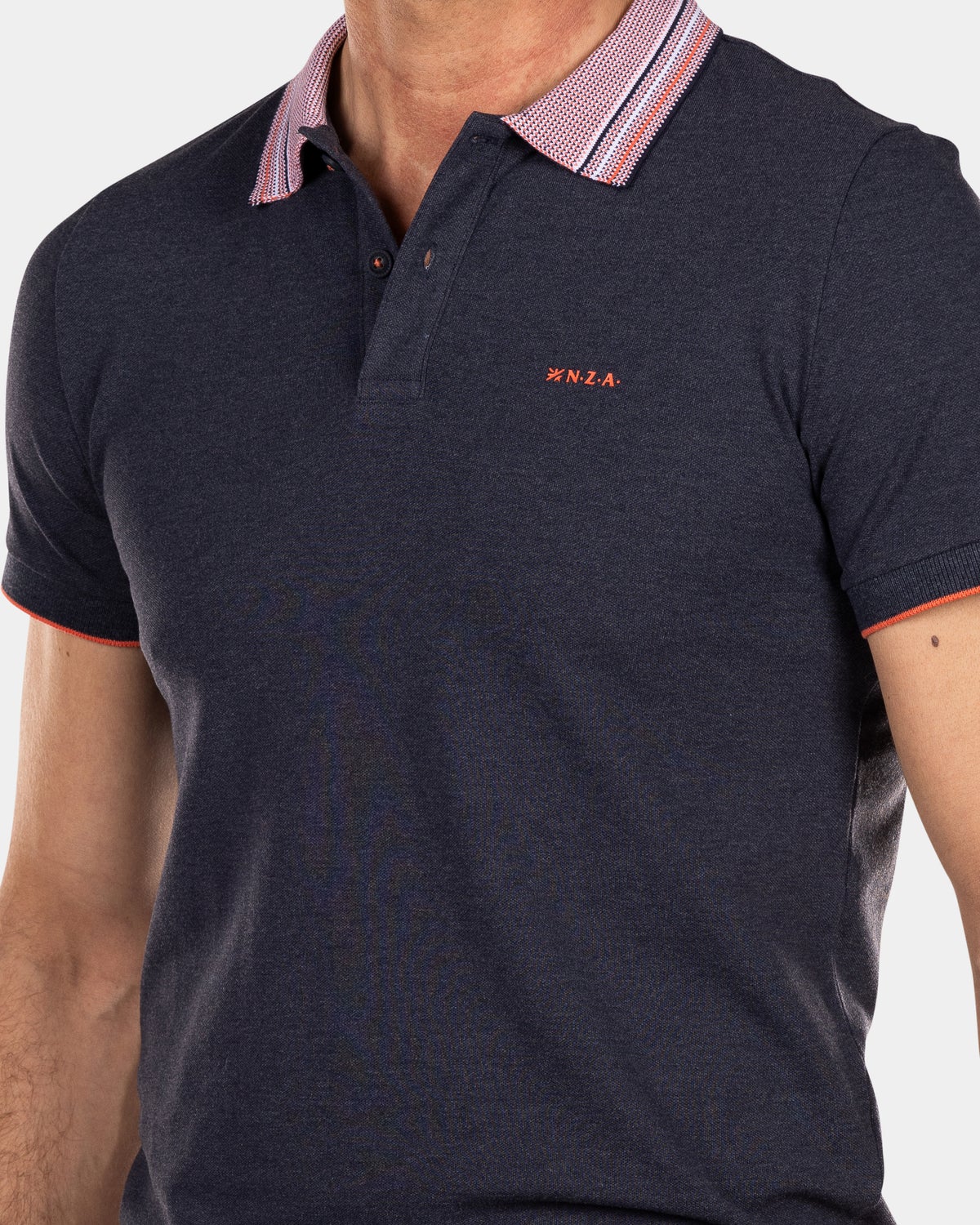 Einfarbiges Poloshirt mit kurzen Ärmeln - Traditional Navy