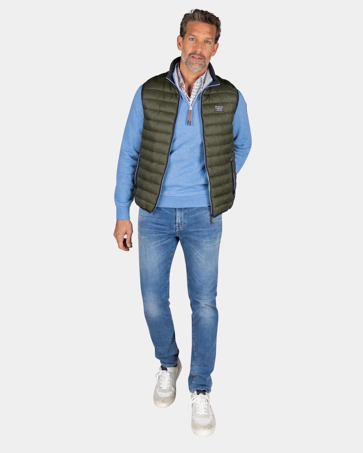 Donkergroene gewatteerde bodywarmer - Quartz Green