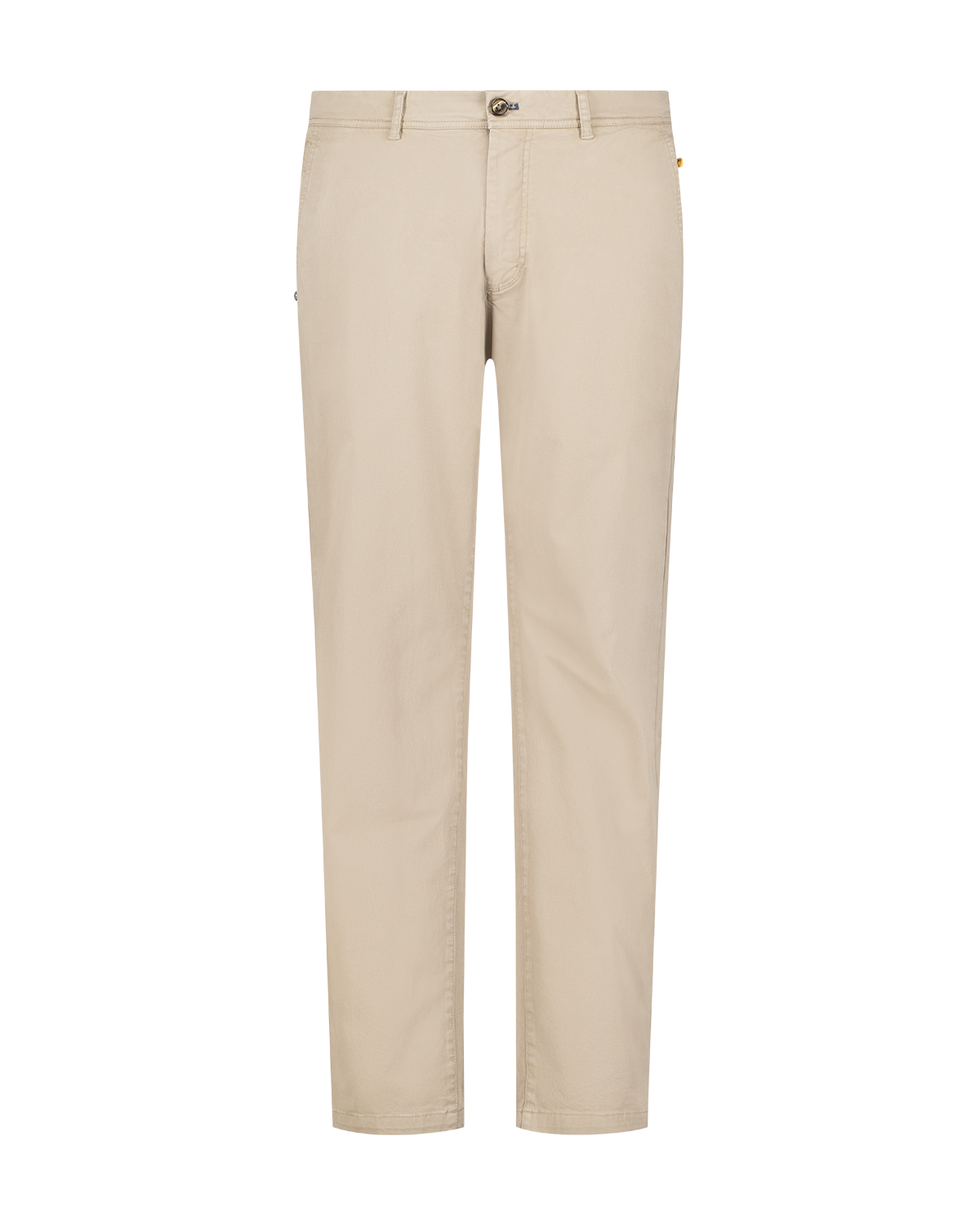 Katoenen grijze chino - Chestnut