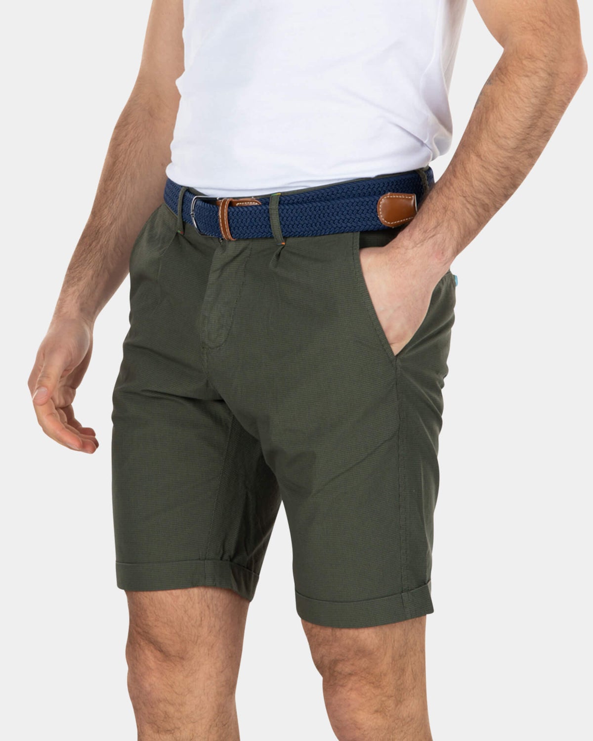 Short chino en coton - Army