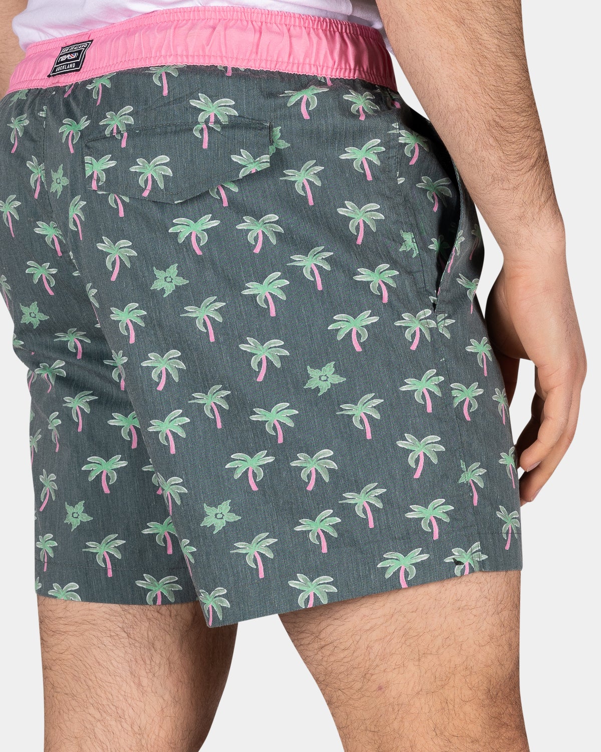 Badehose mit Palmen - Classic Green