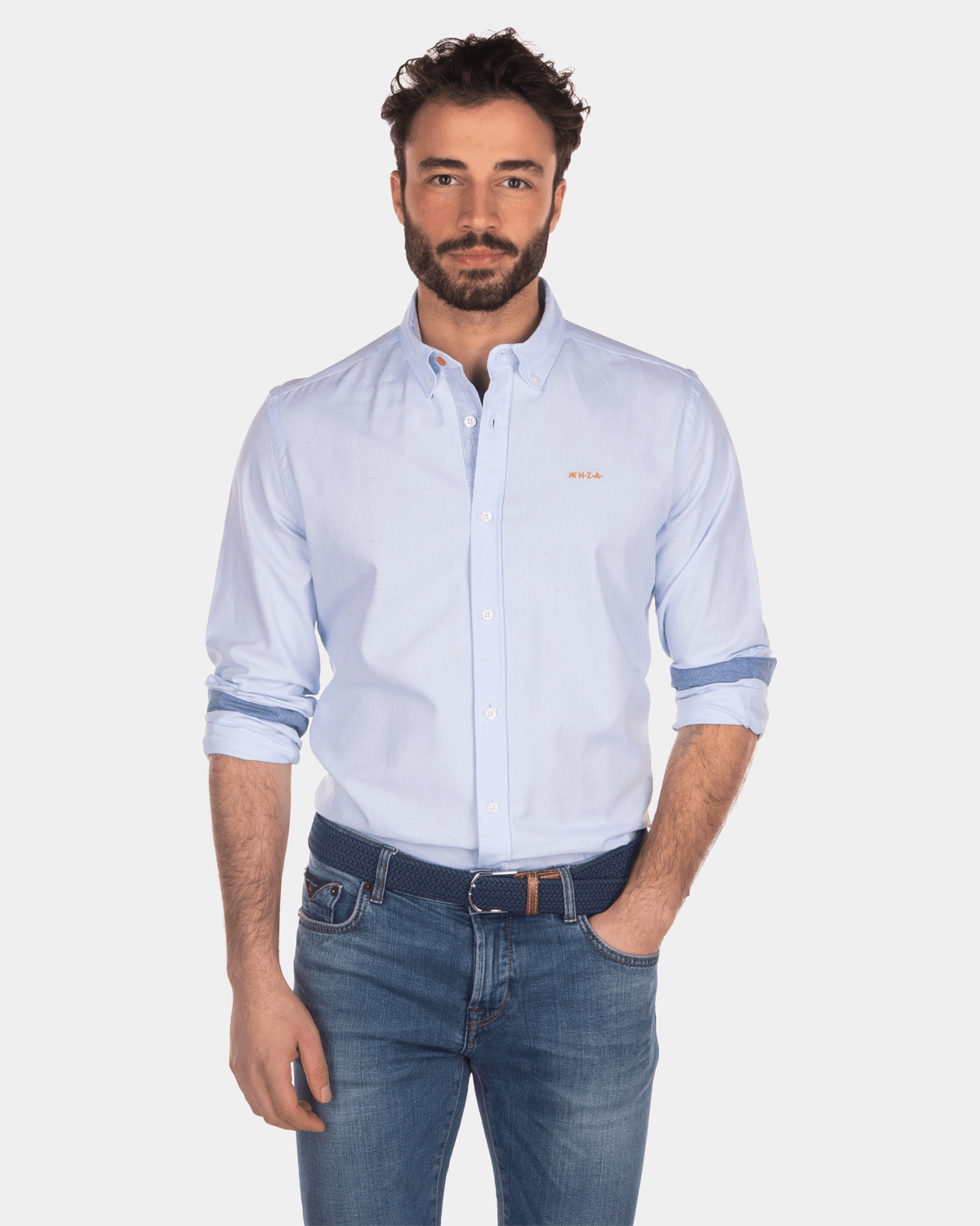 Chemise en coton uni - Bright Sky