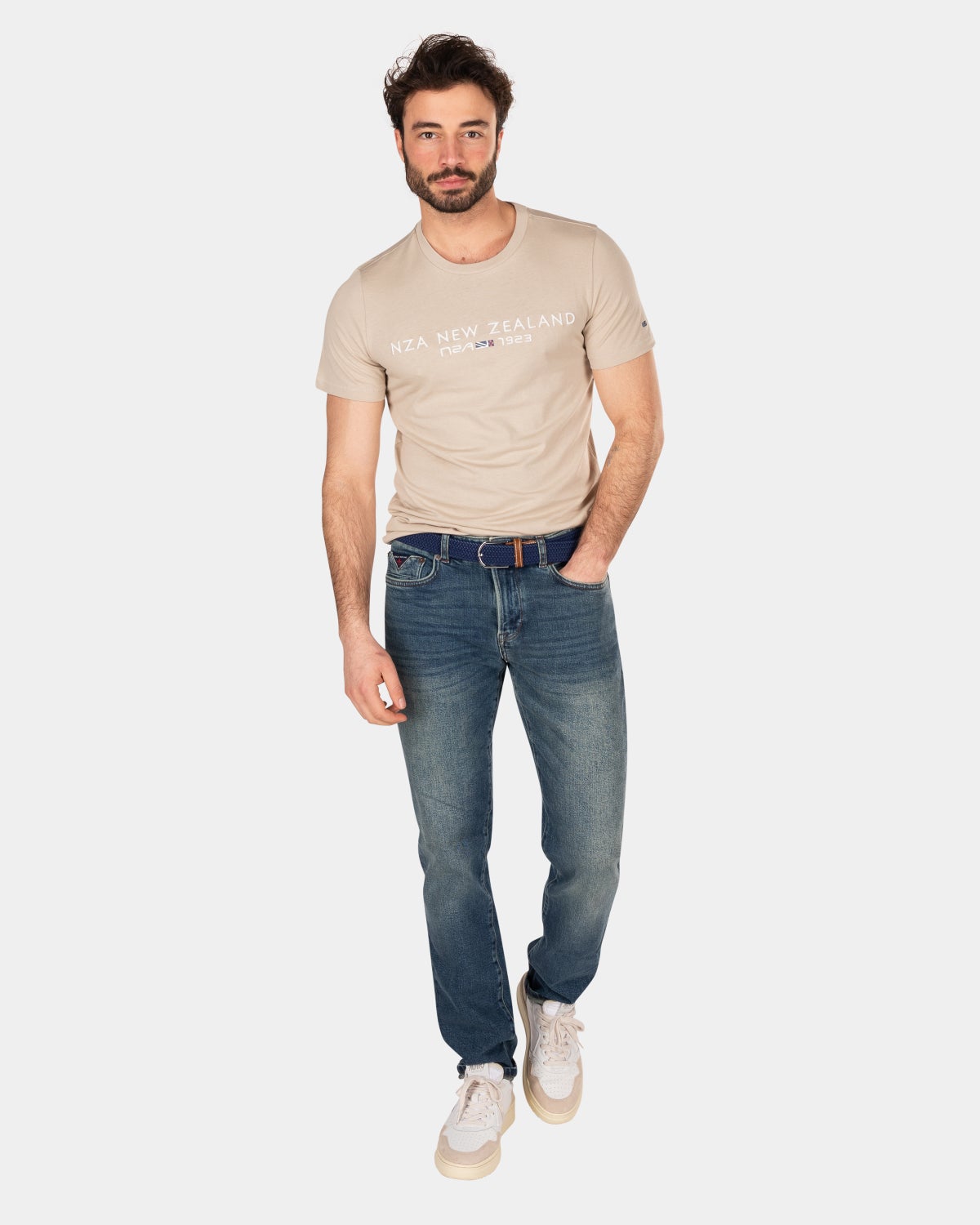 Camiseta de algodón con logo - Shimmering Sand