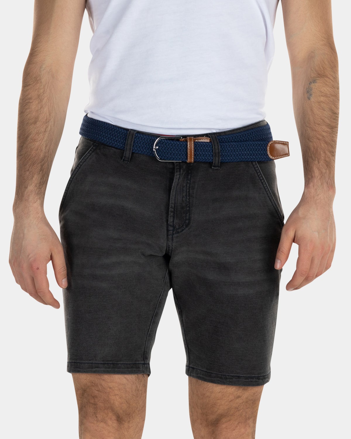 Short vaquero elástico - Medium Stone Wash