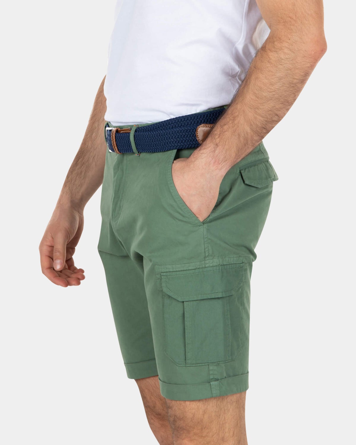 Robuste Cargo-Shorts aus Baumwolle - Active Army