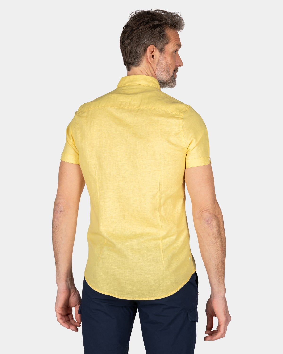 Chemise unie manches courtes - Iguana Yellow