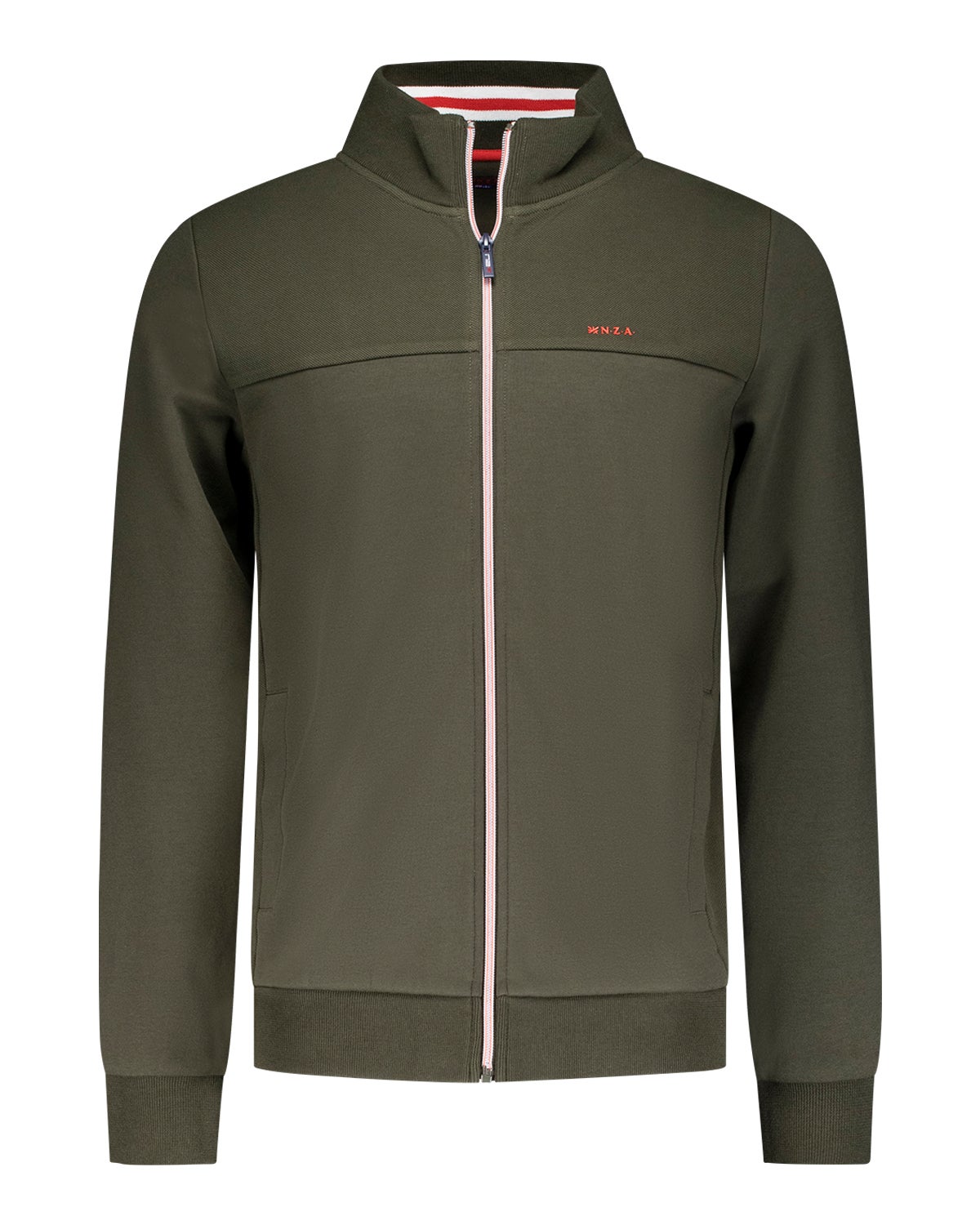 Sportliche dunkelgrüne Jacke - Gravel Green