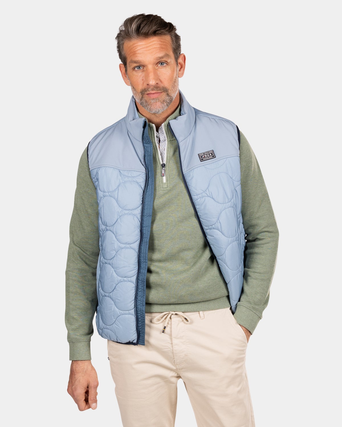 Blauwe gewatteerde bodywarmer - Phantom Blue