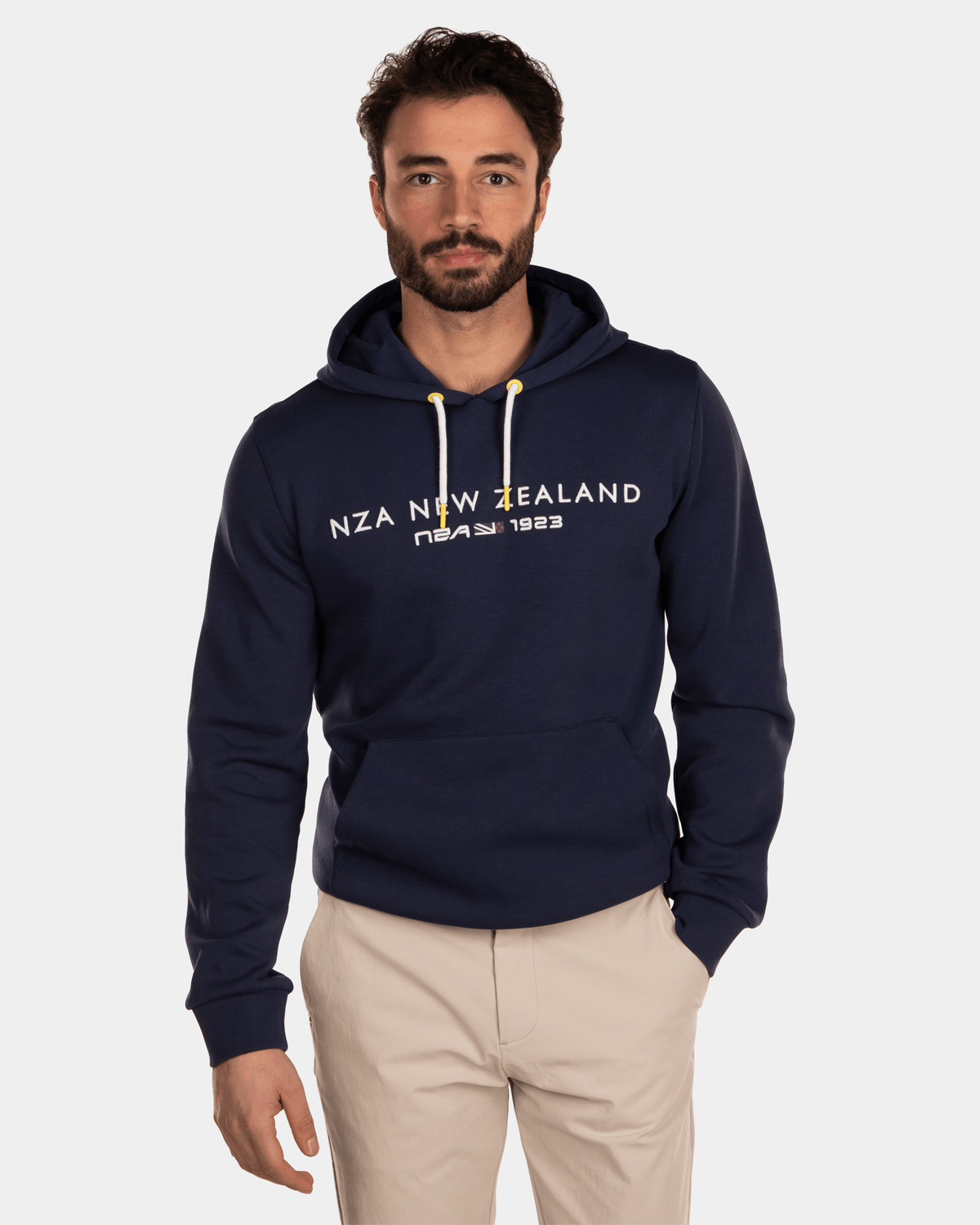 Sudadera con capucha y logo - Key Navy