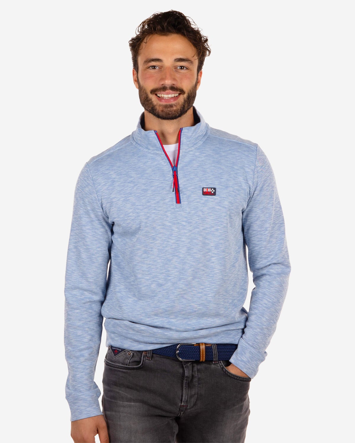 Pull avec fermeture éclair Troup - Blizzard Blue