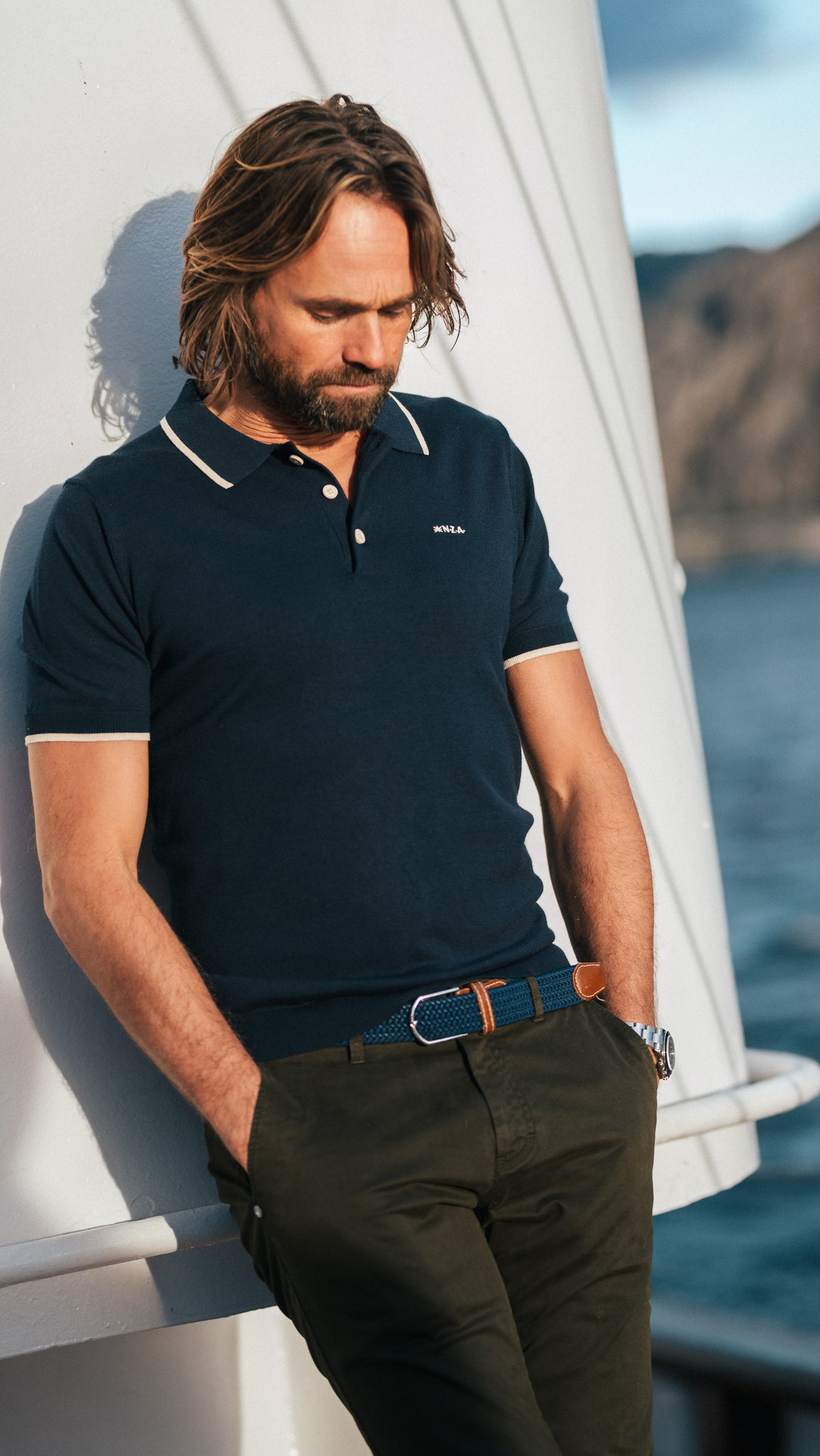 Polo en jersey bleu marine - Autumn Navy