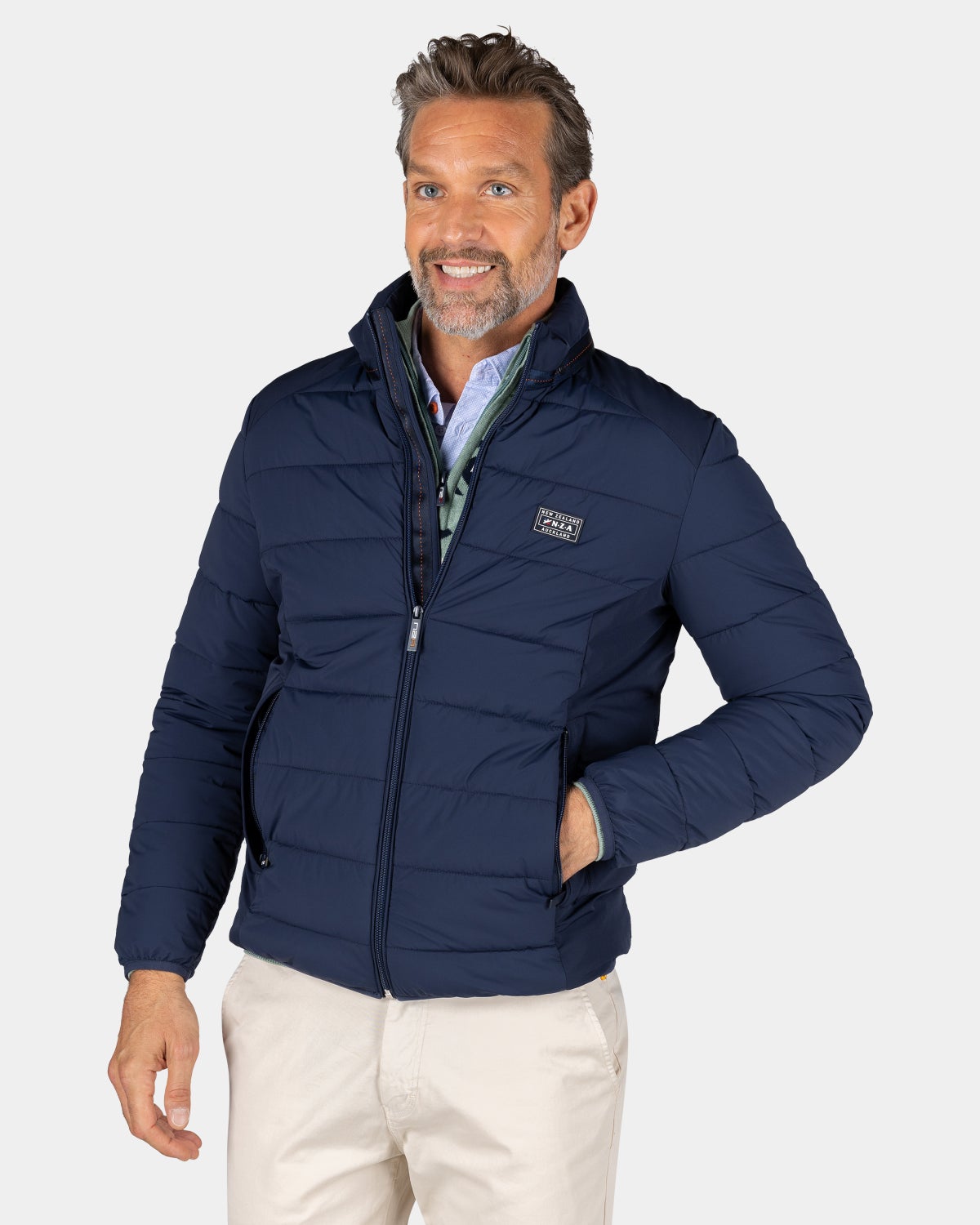 Navy gewatteerde jas - Autumn Navy