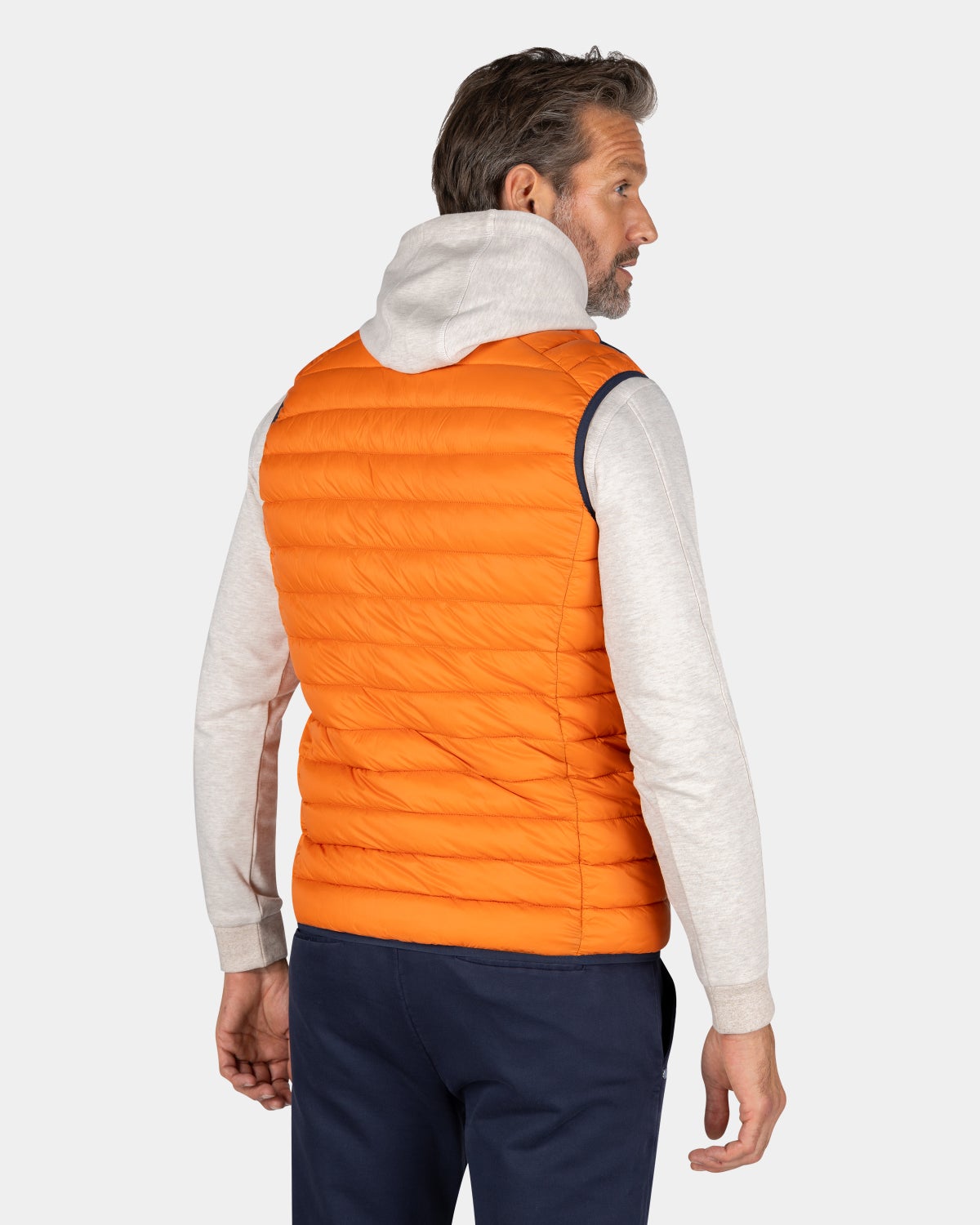 Orange quilted bodywarmer - Almond Orange