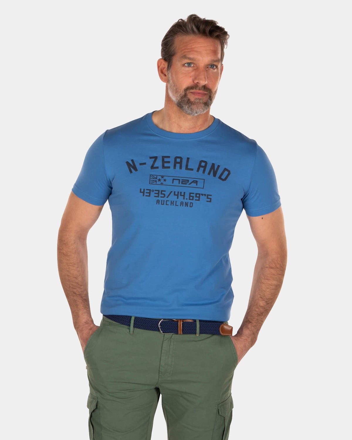 Katoenen t-shirt met print en ronde hals