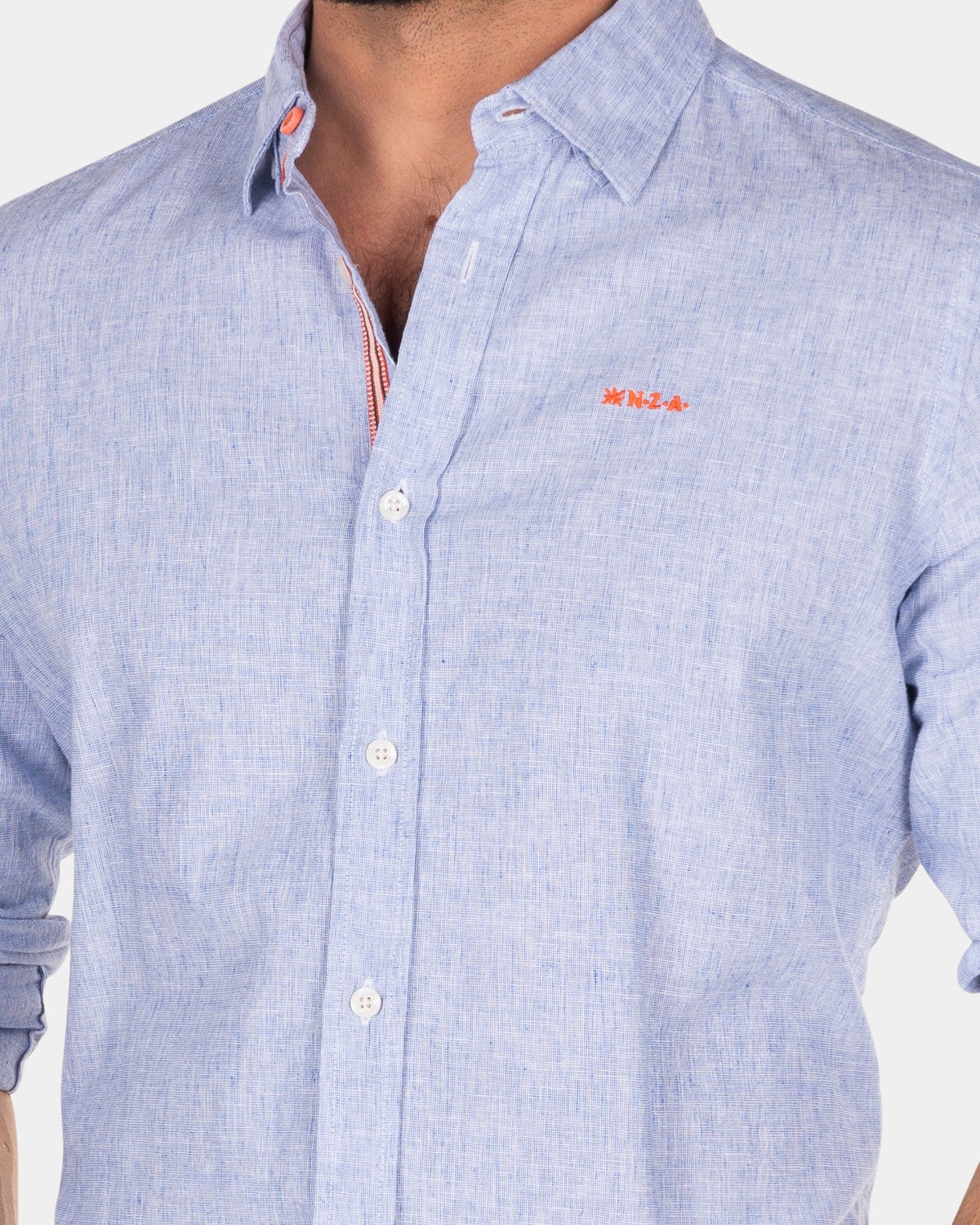 Camisa de algodón con manga larga - Rhythm Blue