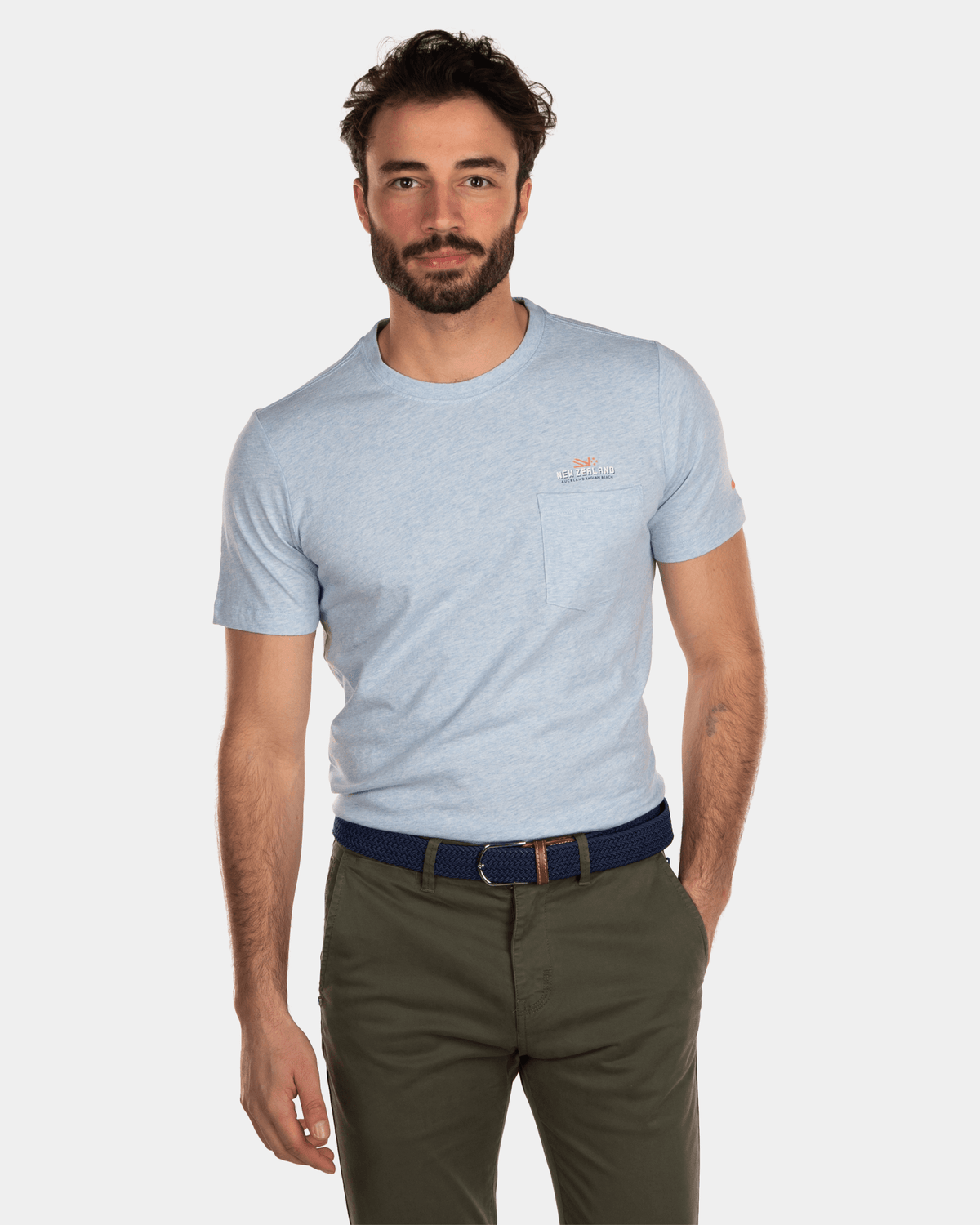 Baumwoll-T-Shirt mit Aufdruck - Bright Sky
