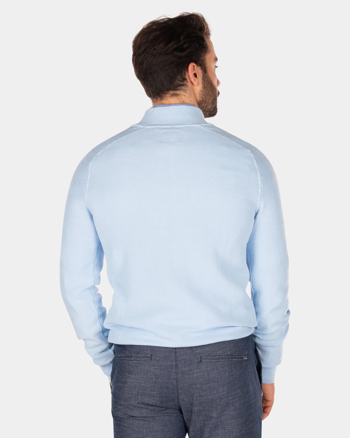 Pull uni avec fermeture éclair - Universal Blue