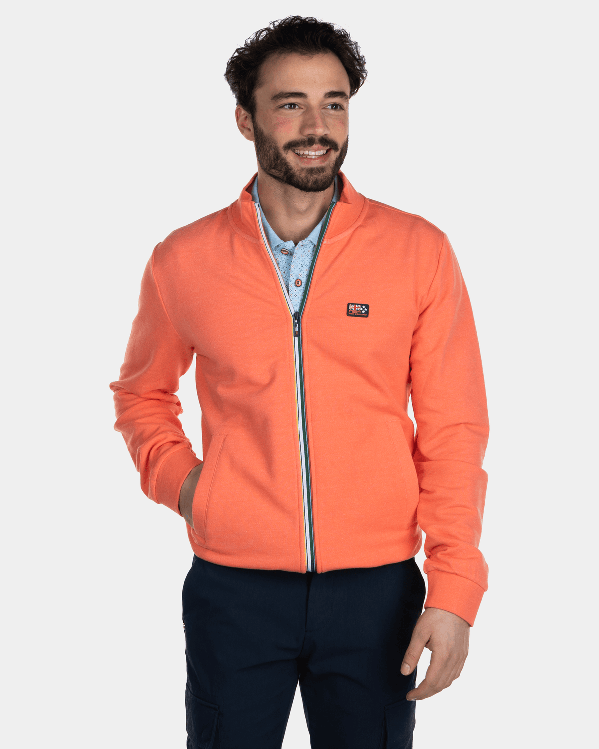 Gilet en coton uni - Burned Orange