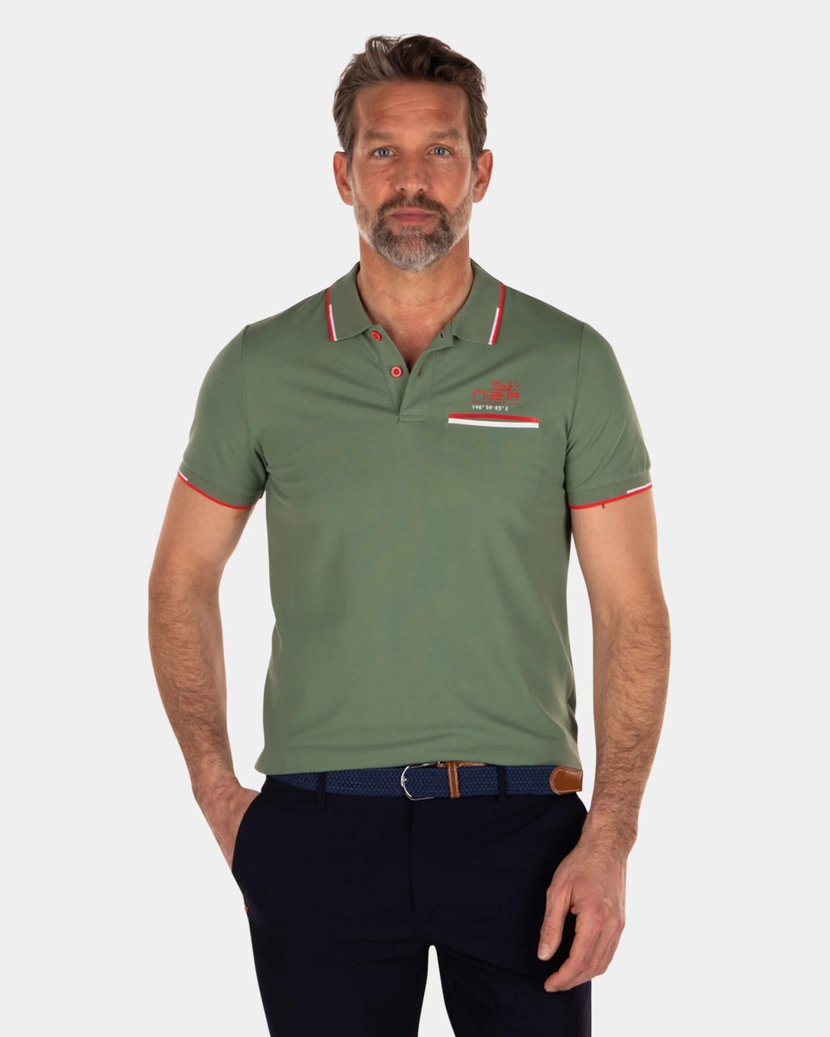 Stretch-Poloshirt - Active Army