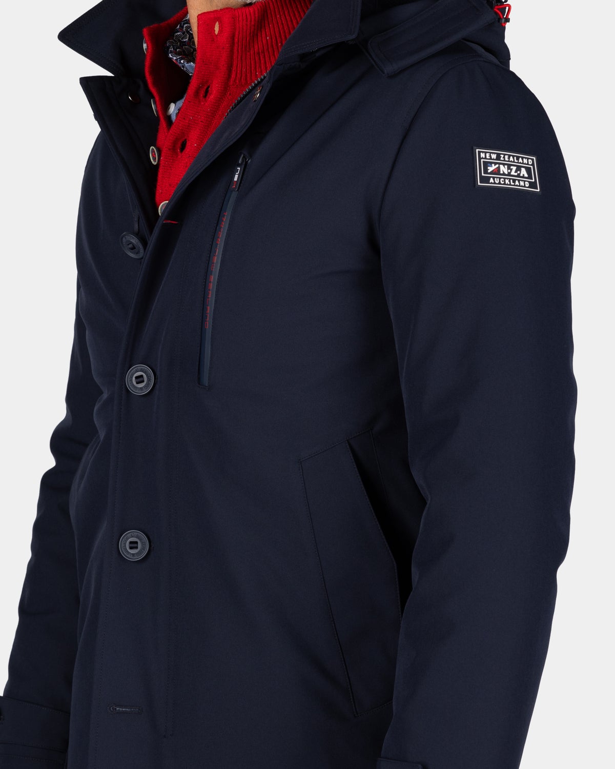 Donkerblauwe parka met capuchon - Winter Navy