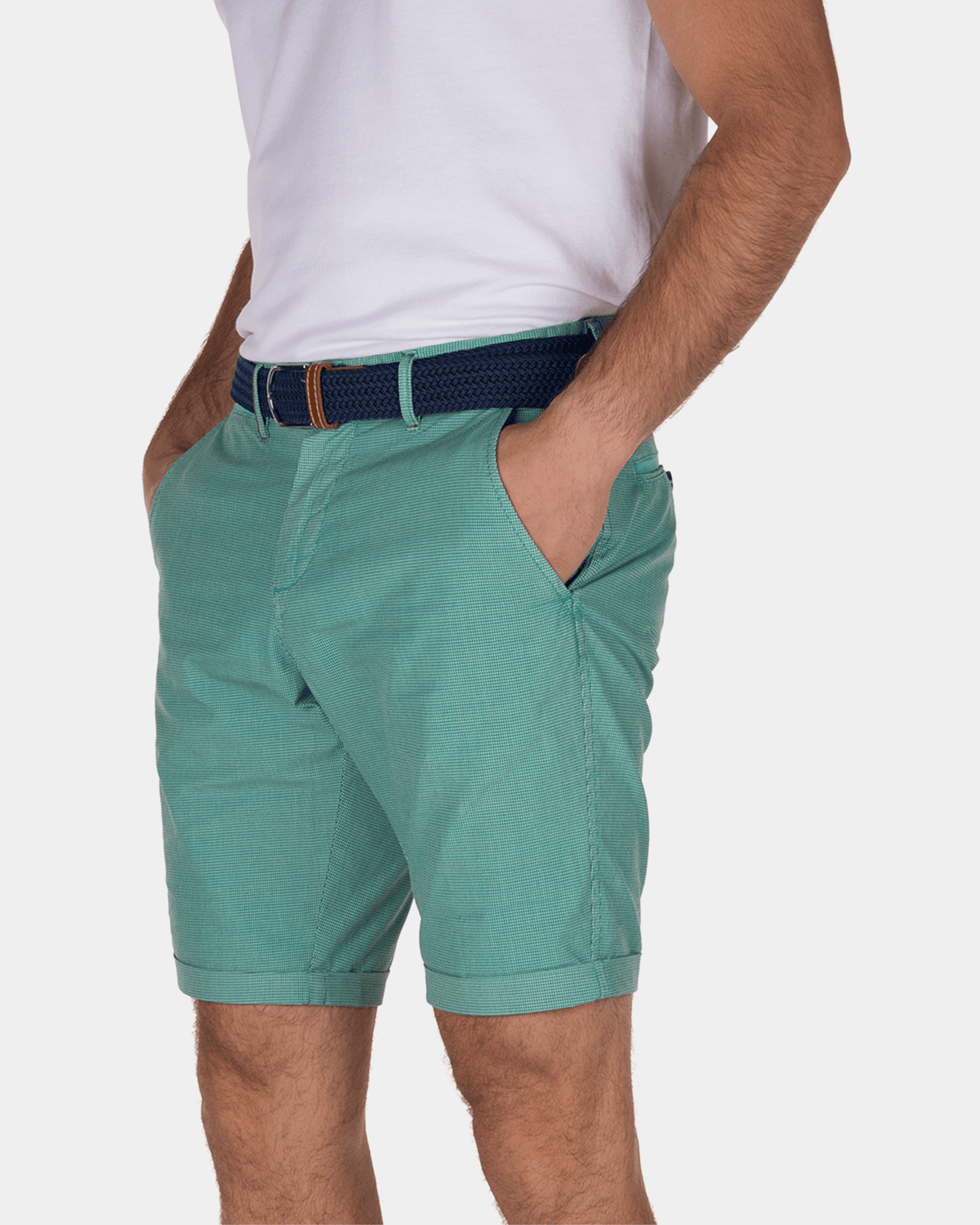 Katoenen chino korte broek Hamilton - Aquamarine