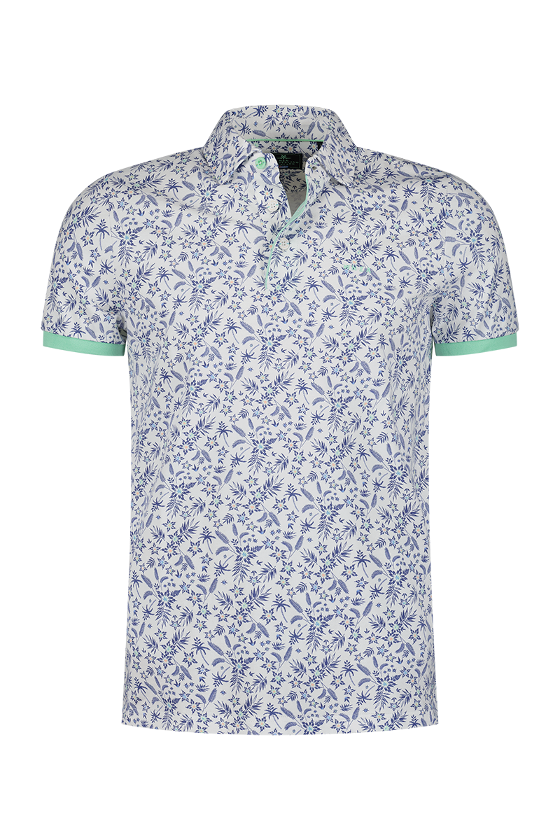 Cotton jersey poloshirt - Ecru