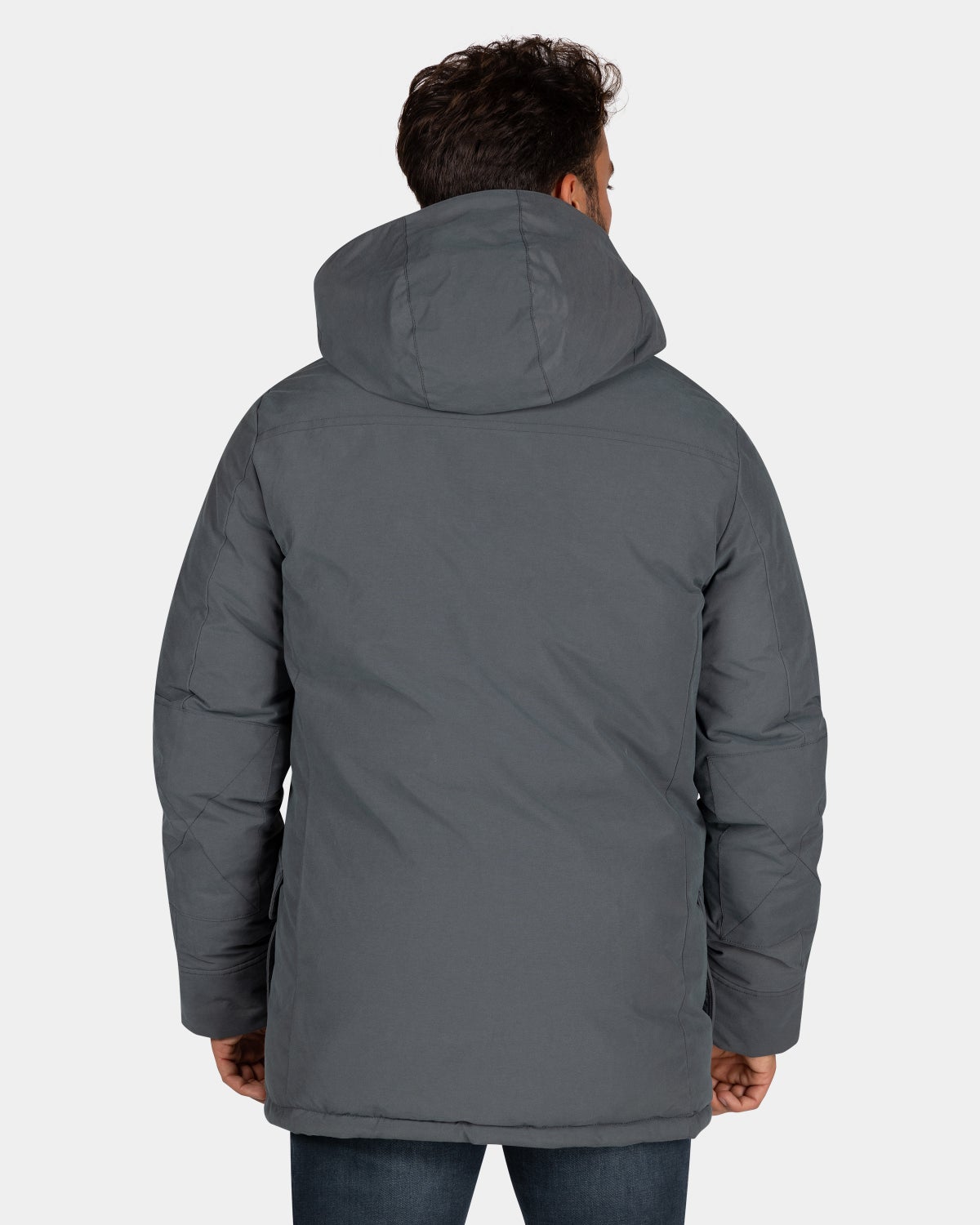 Canvas grijze parka jas - Ash Grey