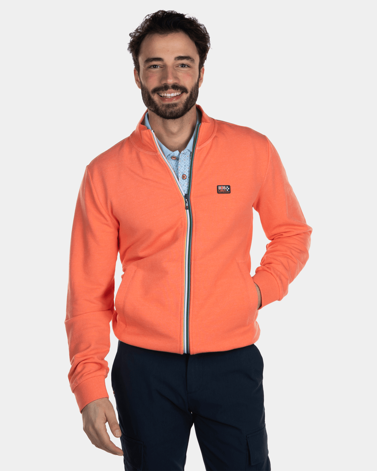 Gilet en coton uni - Burned Orange