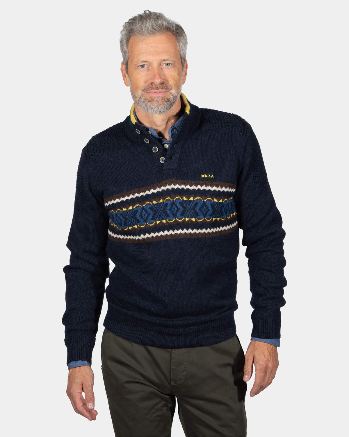 Winterstrickpullover Fraser - Ink Navy