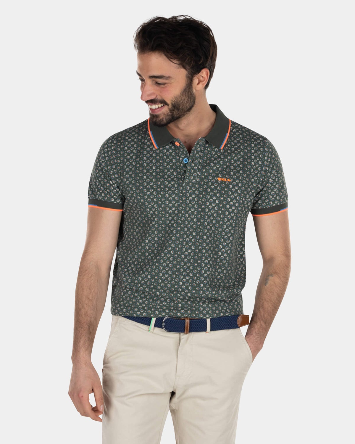 Polo en coton à pois - High Summer Army