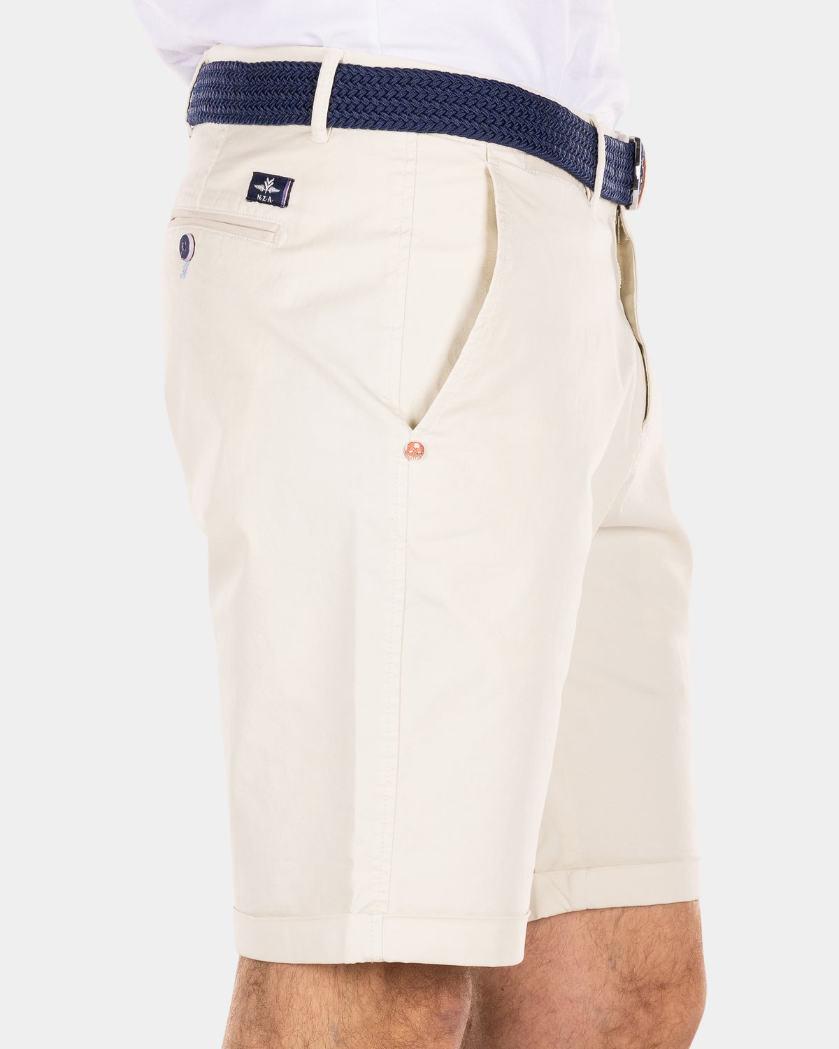 Short chino en coton - Cream