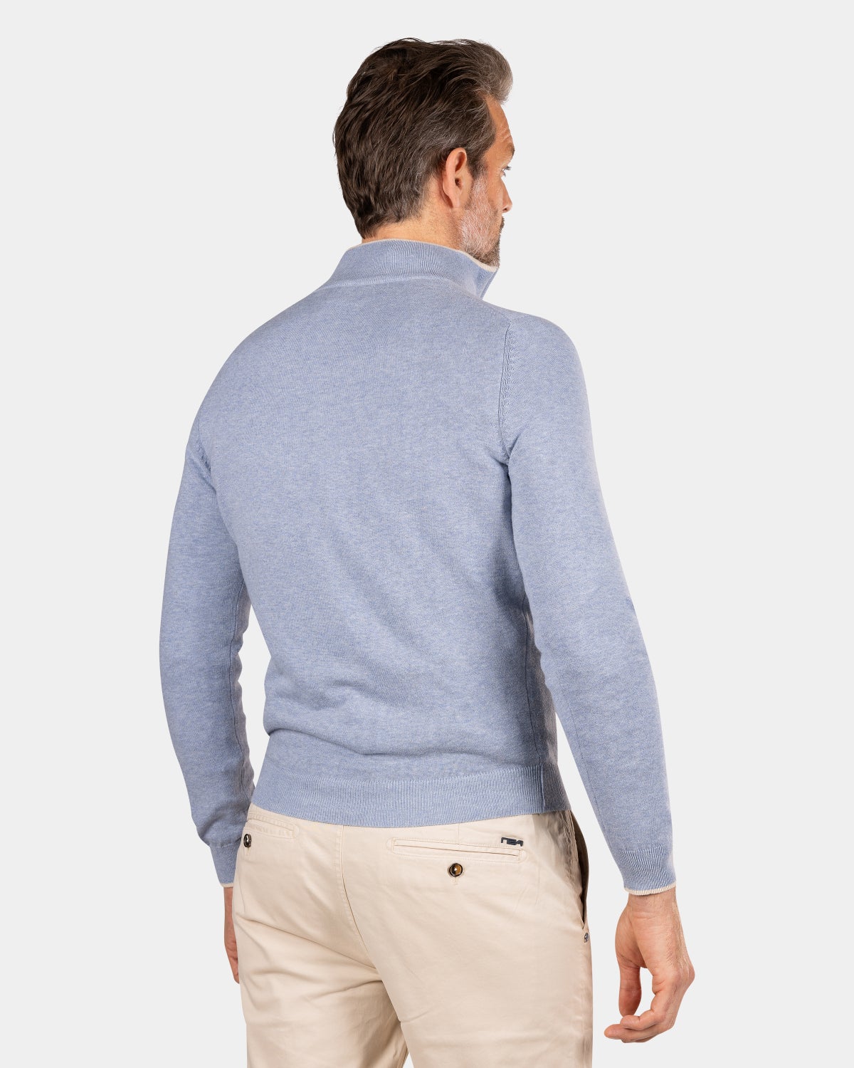 Blue half zip pullover - Phantom Blue