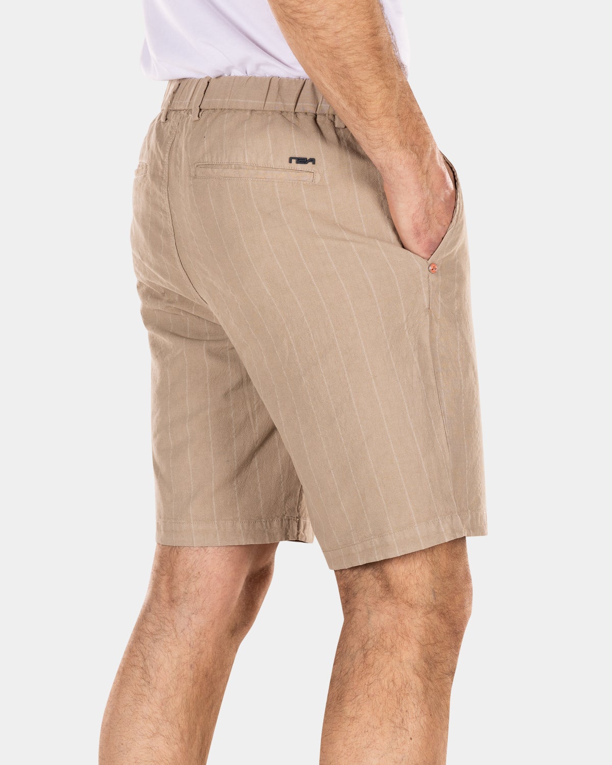 Chino short en lin - Shimmering Sand