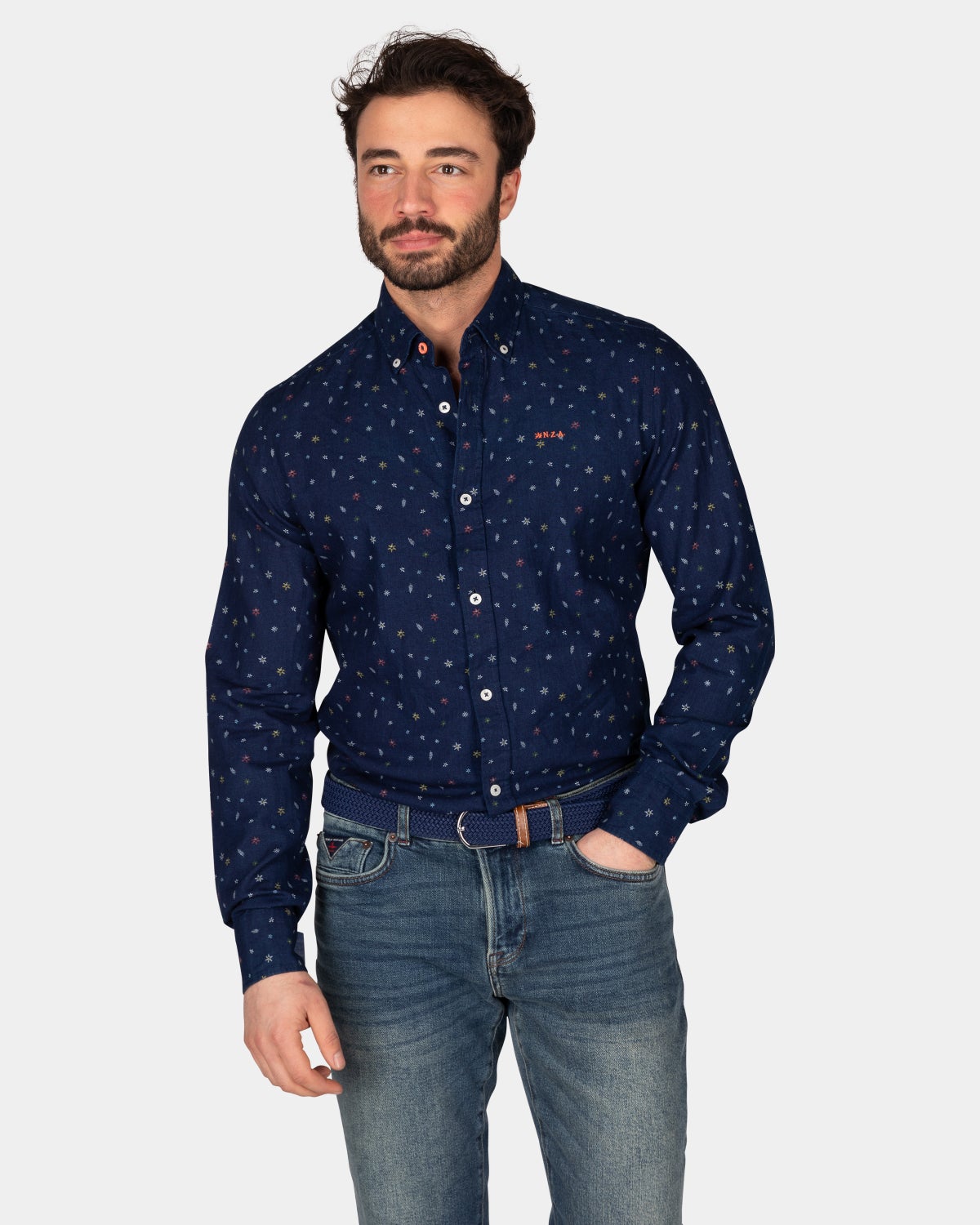 Chemise en lin indigo - Indigo