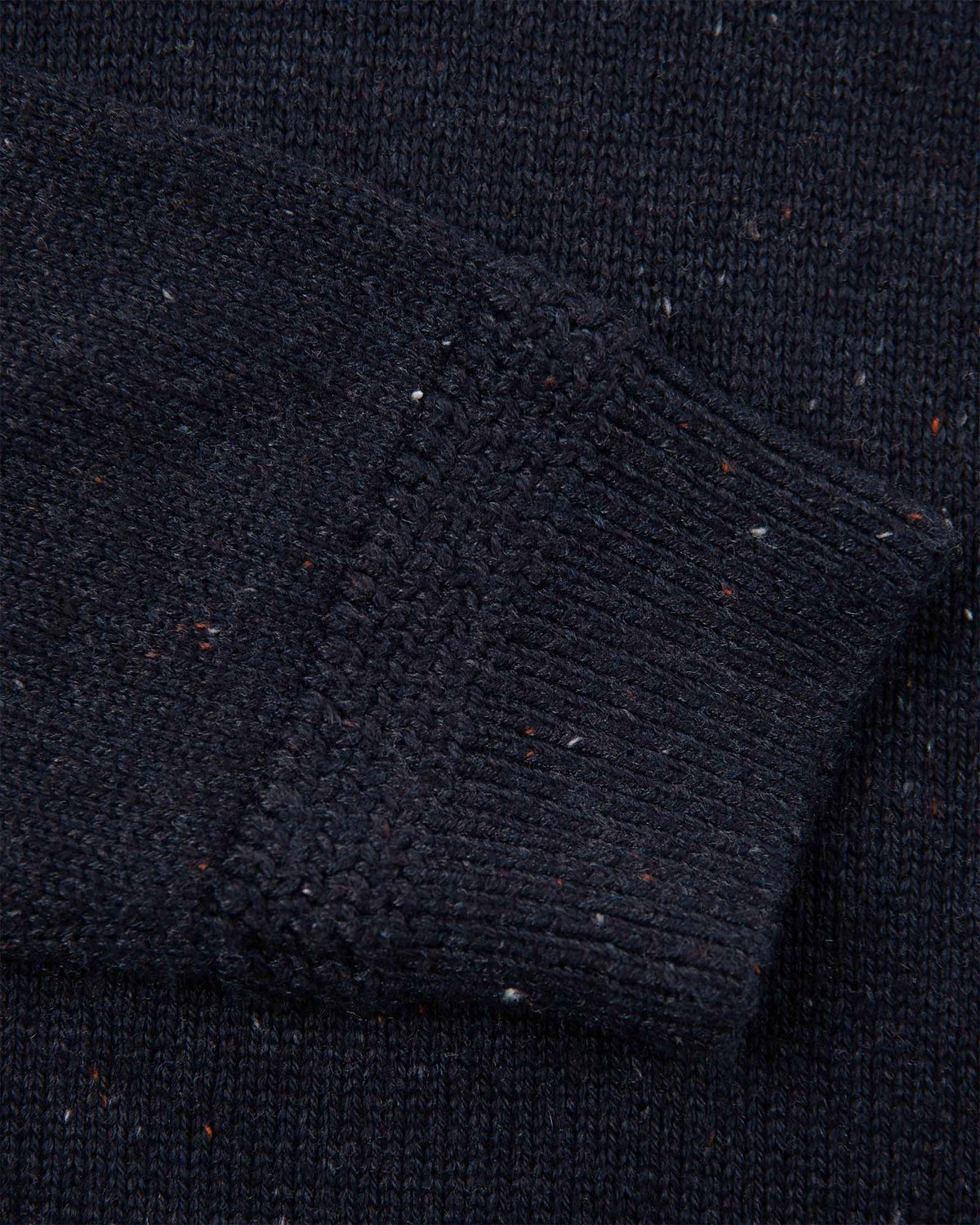 Schlichter Pullover mit halber Knopfleiste - Pitch Navy