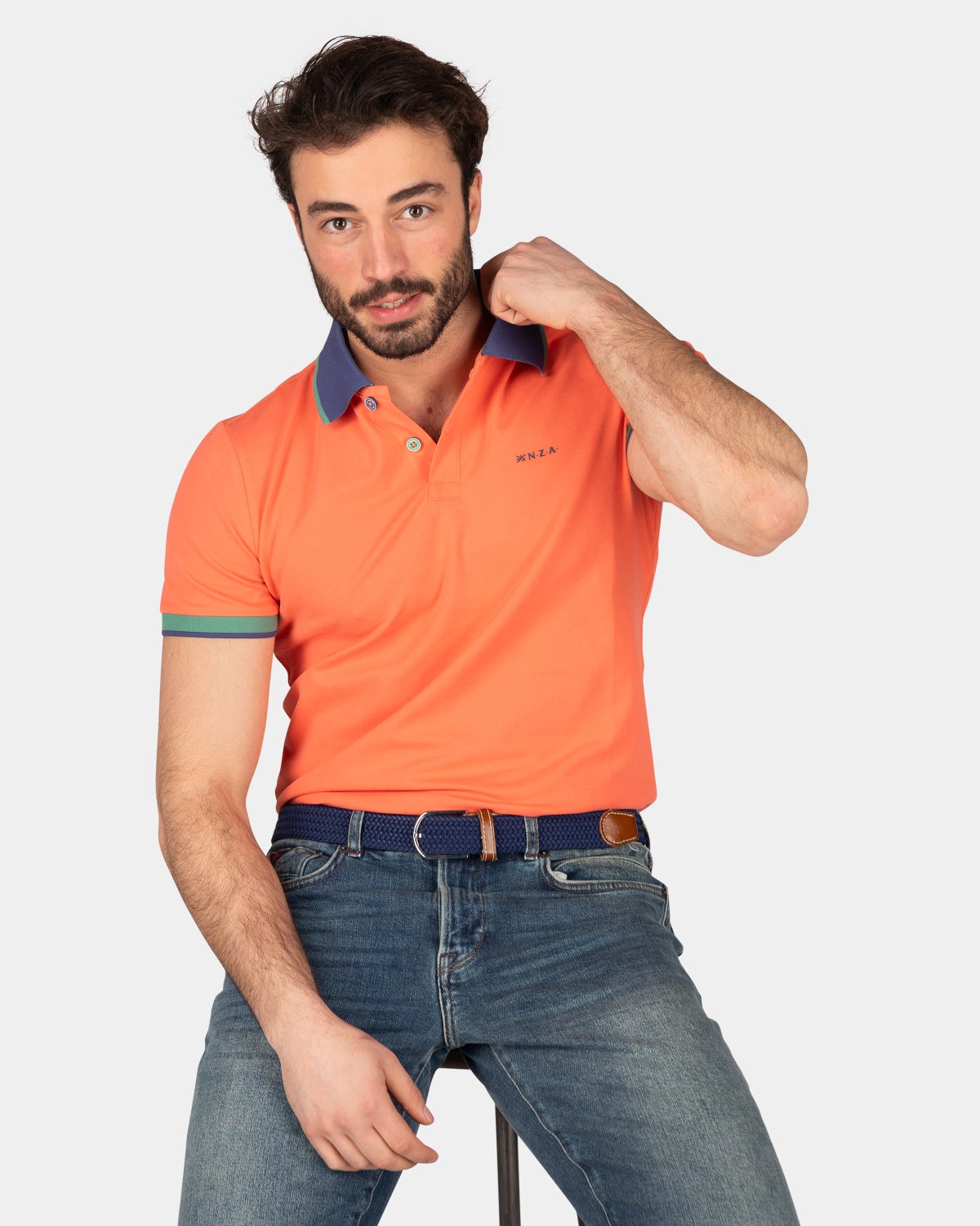 Polo deportivo liso - Golden Orange