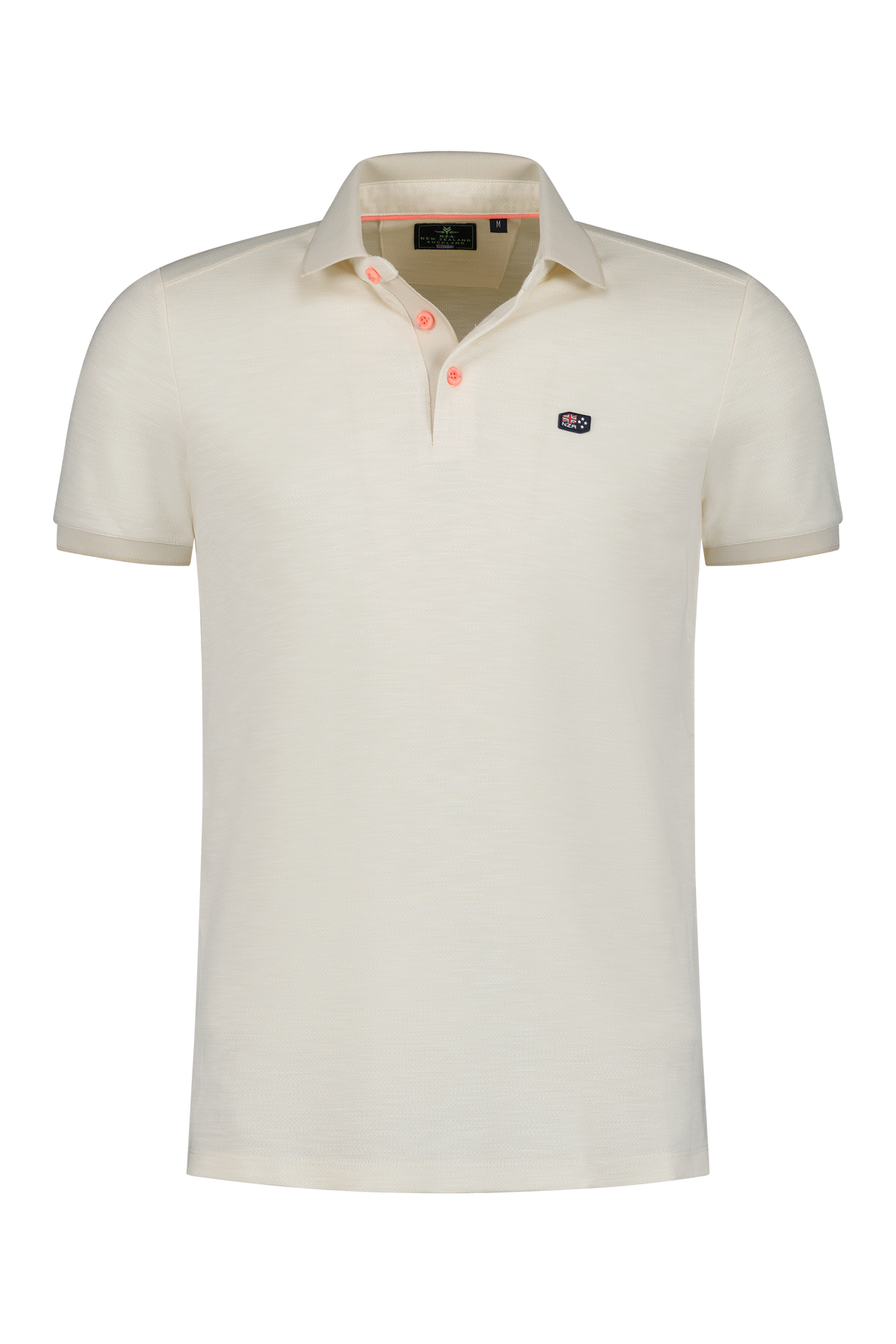 Polo uni en matière résistante - Cream Melange