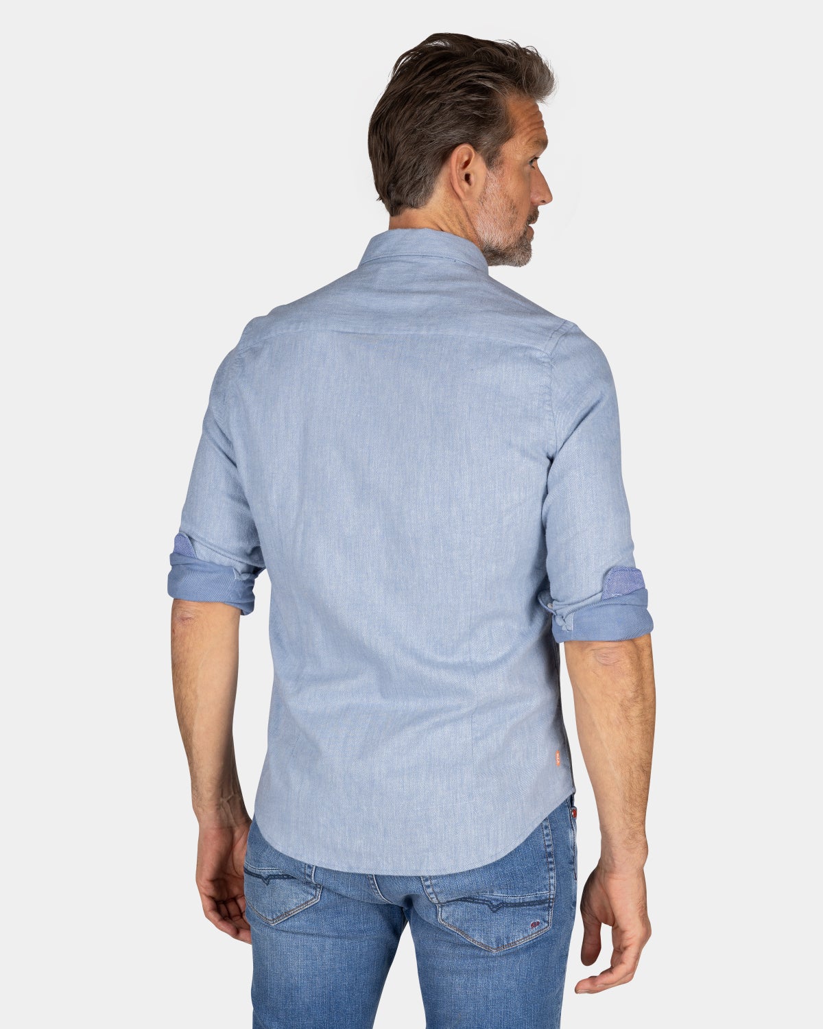 Cotton denim shirt - Frozen Blue