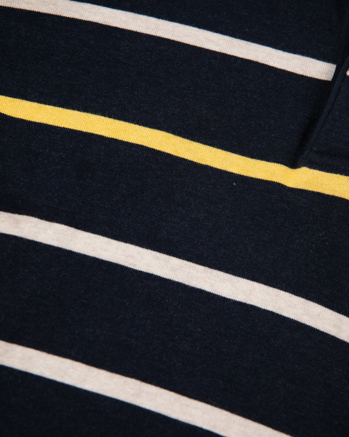 Katoenen rugby shirt met strepen - Charcoal Navy